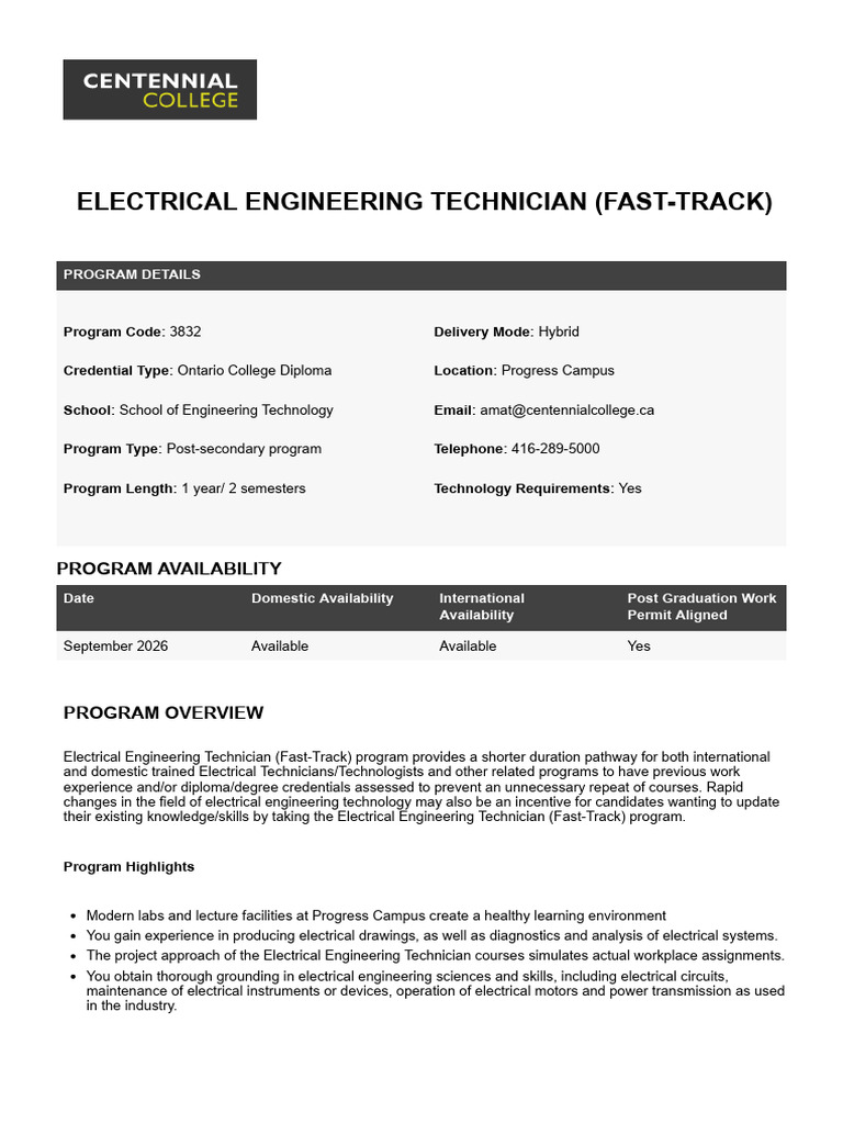 Fast-Track Electrical Engineering Diploma | PDF | Electrical ...