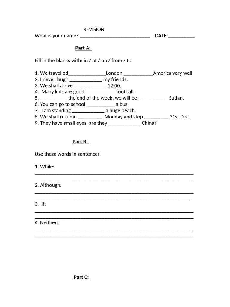 English Grammar Practice Worksheet | PDF | Chess Theory | Chess