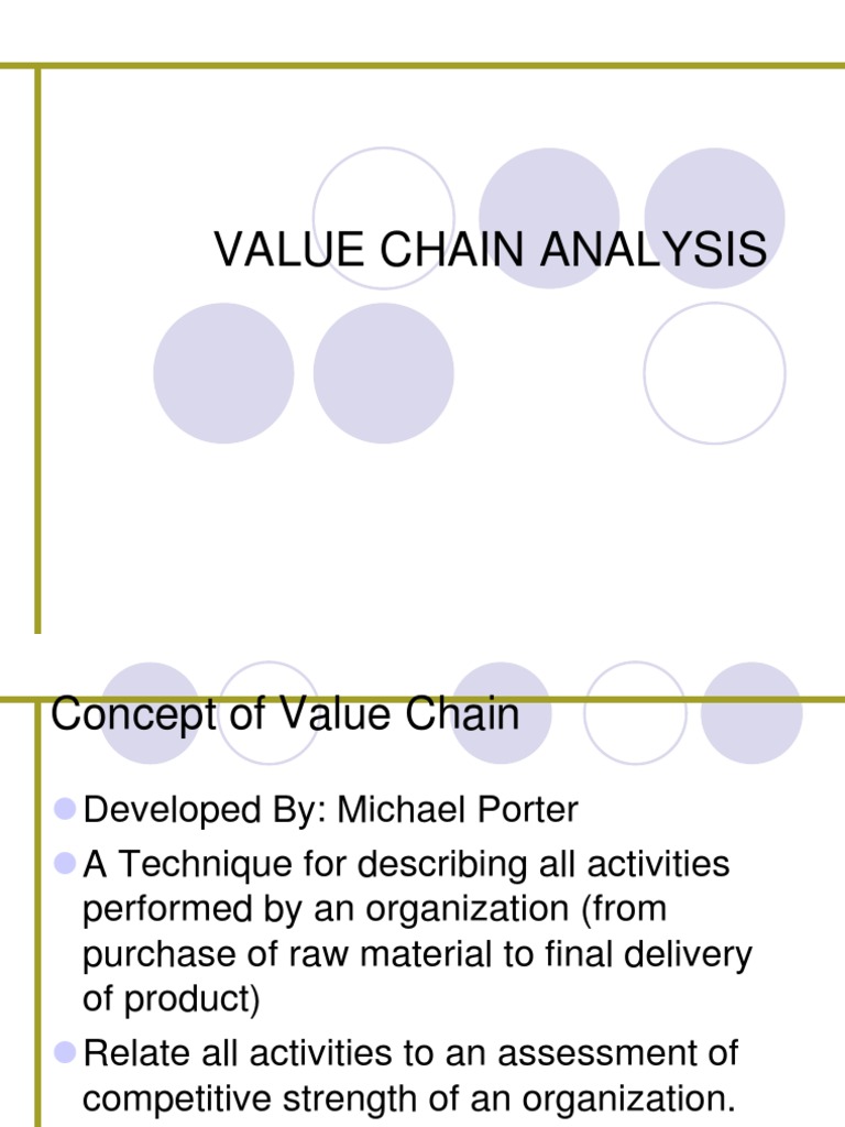 Understanding Value Chain Analysis | PDF | Value Chain | Logistics