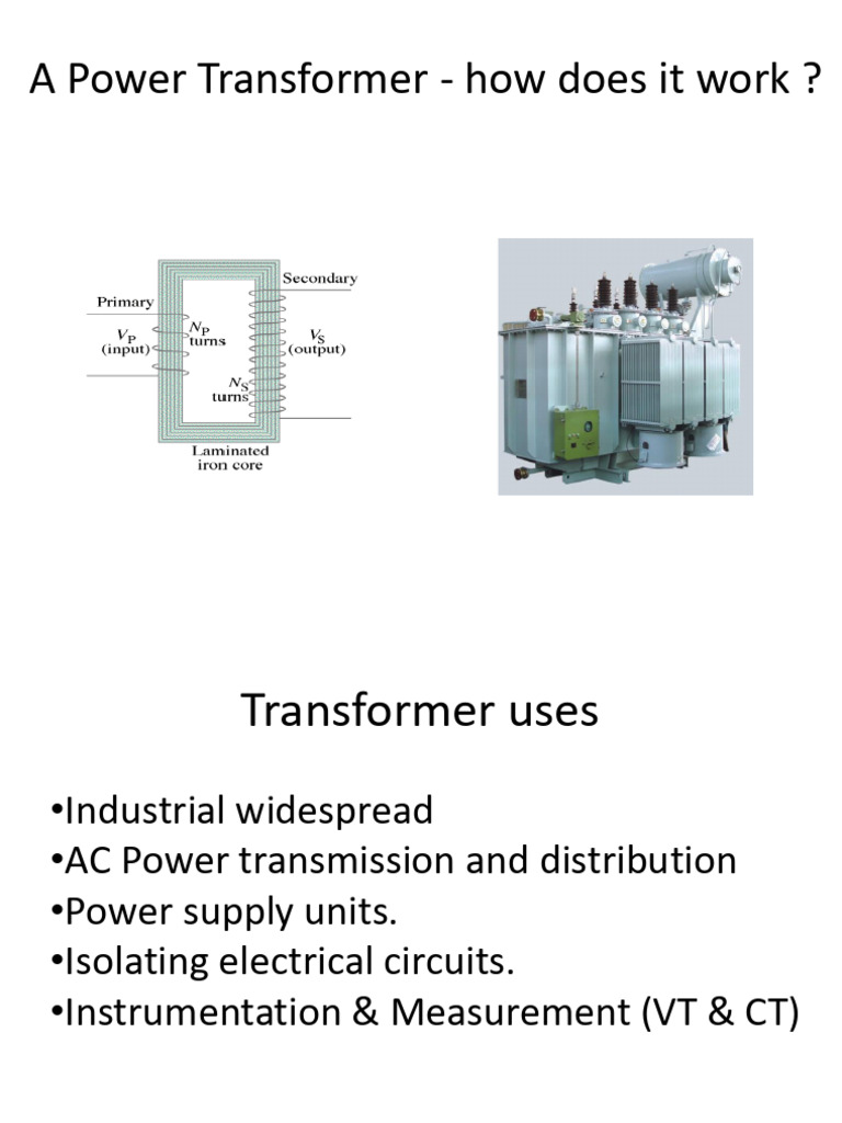 Power Transformer Function and Uses | PDF