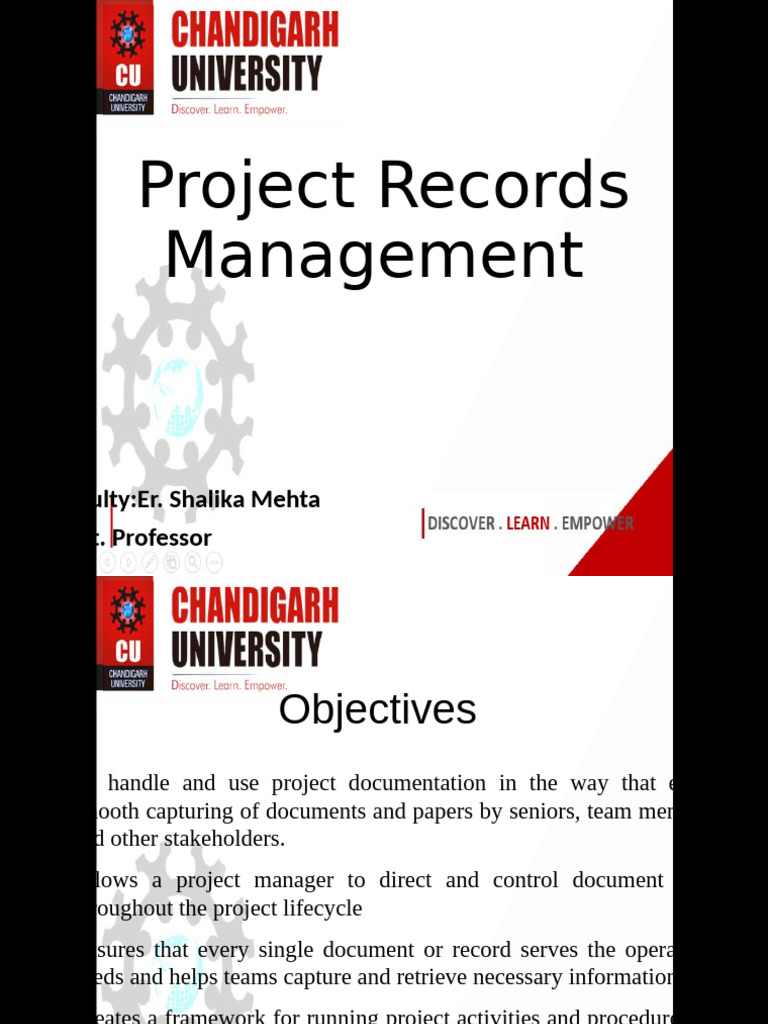 Effective Project Records Management Guide | PDF | Version Control ...