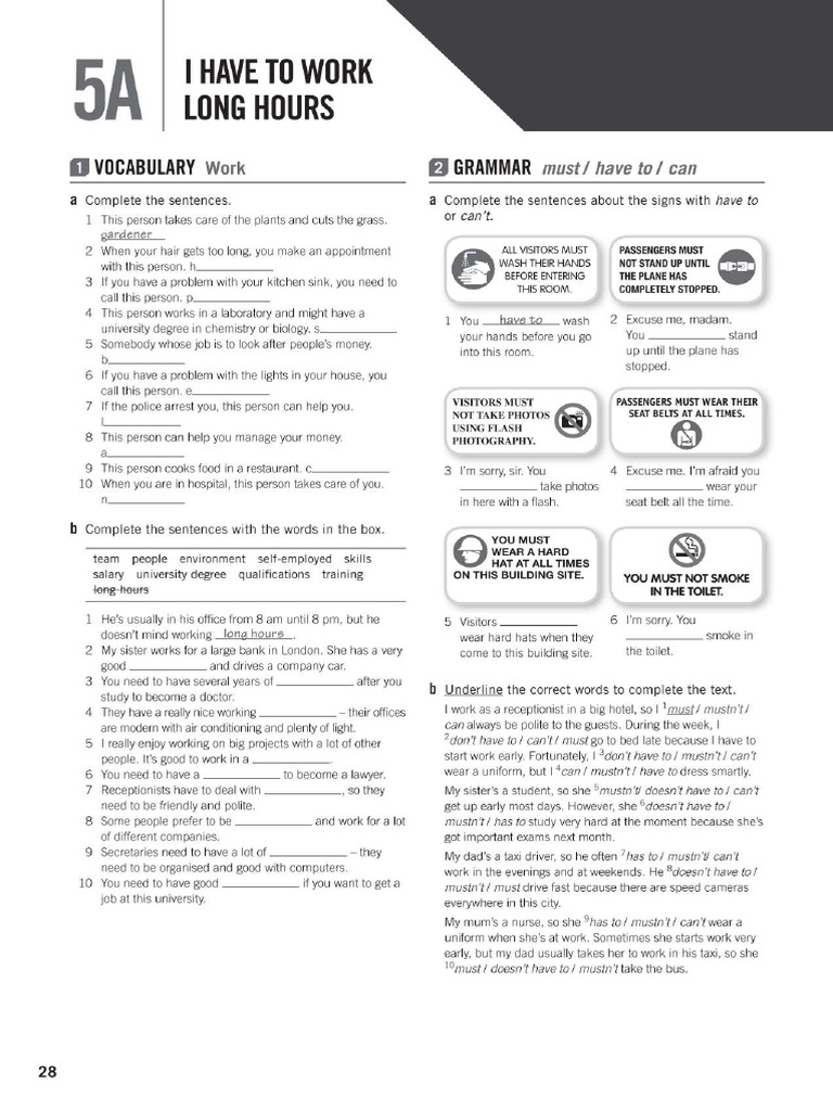 Unit 5 Workbook | PDF