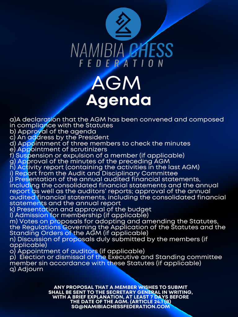 AGM Agenda and Procedures Overview | PDF
