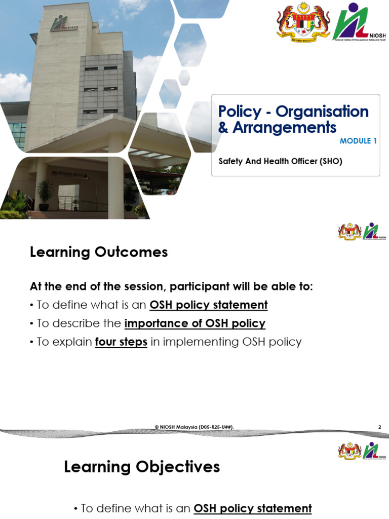 Implementing OSH Policy Guidelines | PDF | Occupational Safety And ...