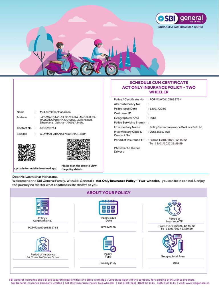 Policy POPM2W00103855734 | PDF | Insurance | Liability Insurance