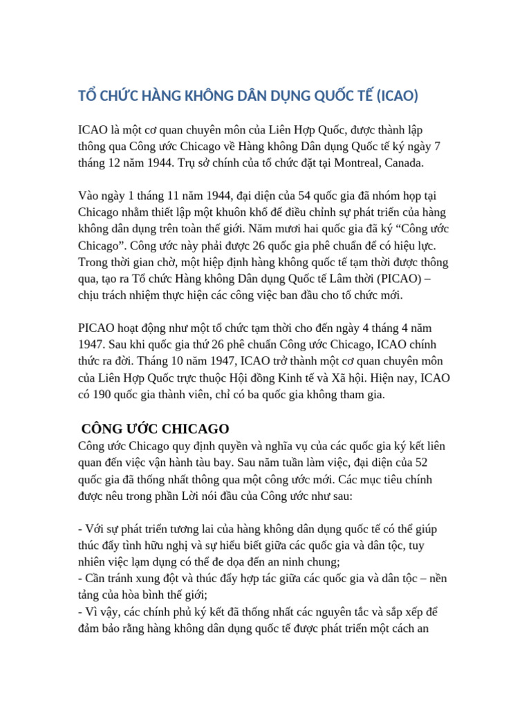 ICAO Bandich | PDF