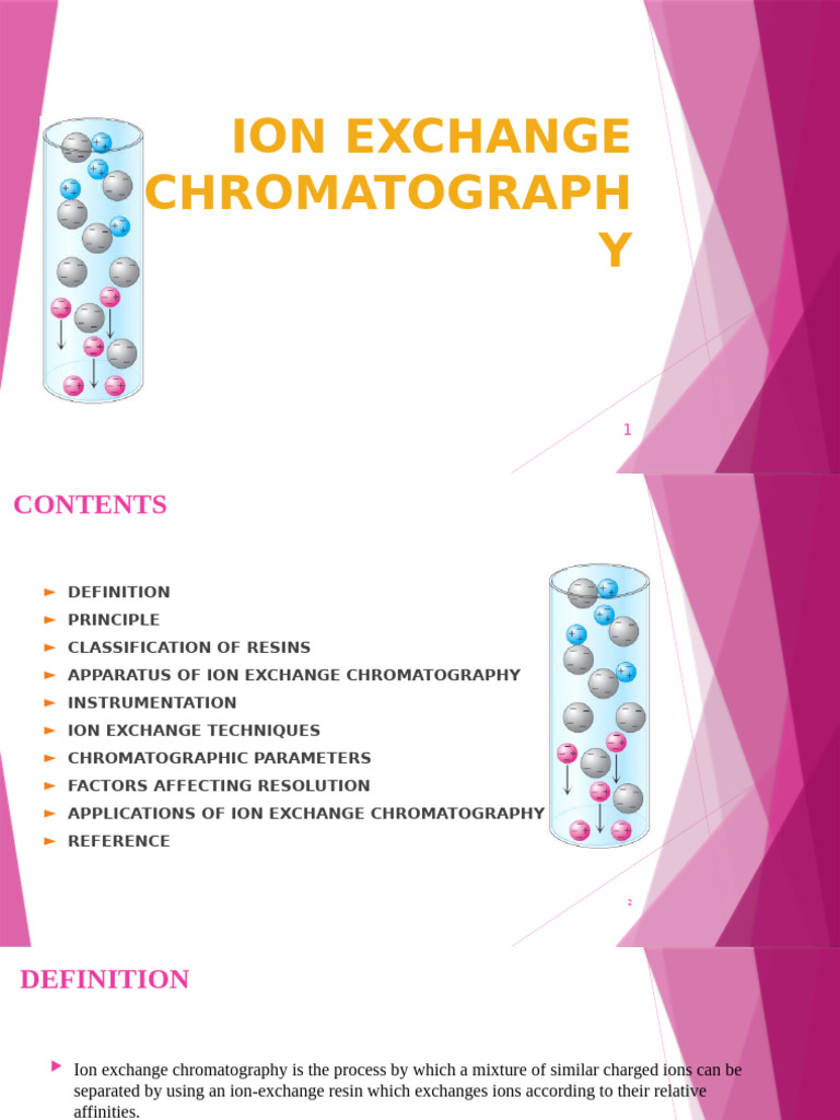 Ion Exchange Chromatography Overview | PDF | Ion Exchange | Chromatography