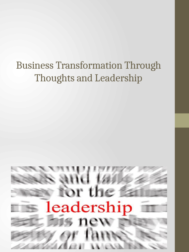 Leadership Strategies for Business Success | PDF | Leadership | Goal