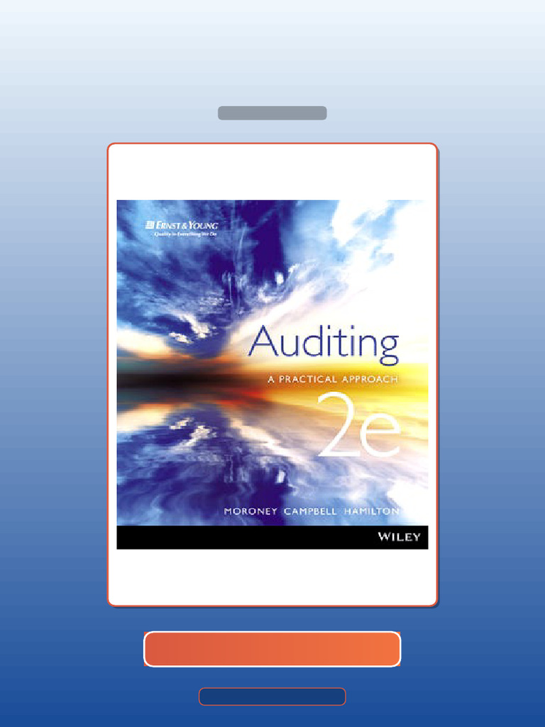 Auditing a Practical Approach 2nd Edition Robyn Moroney E-book Testbank ...