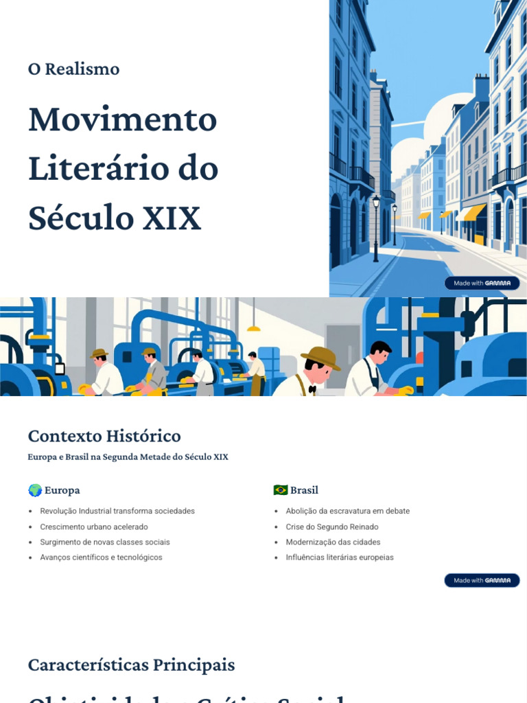 O Realismo: Literatura do Século XIX | PDF | Realismo (artes) | Gustave ...