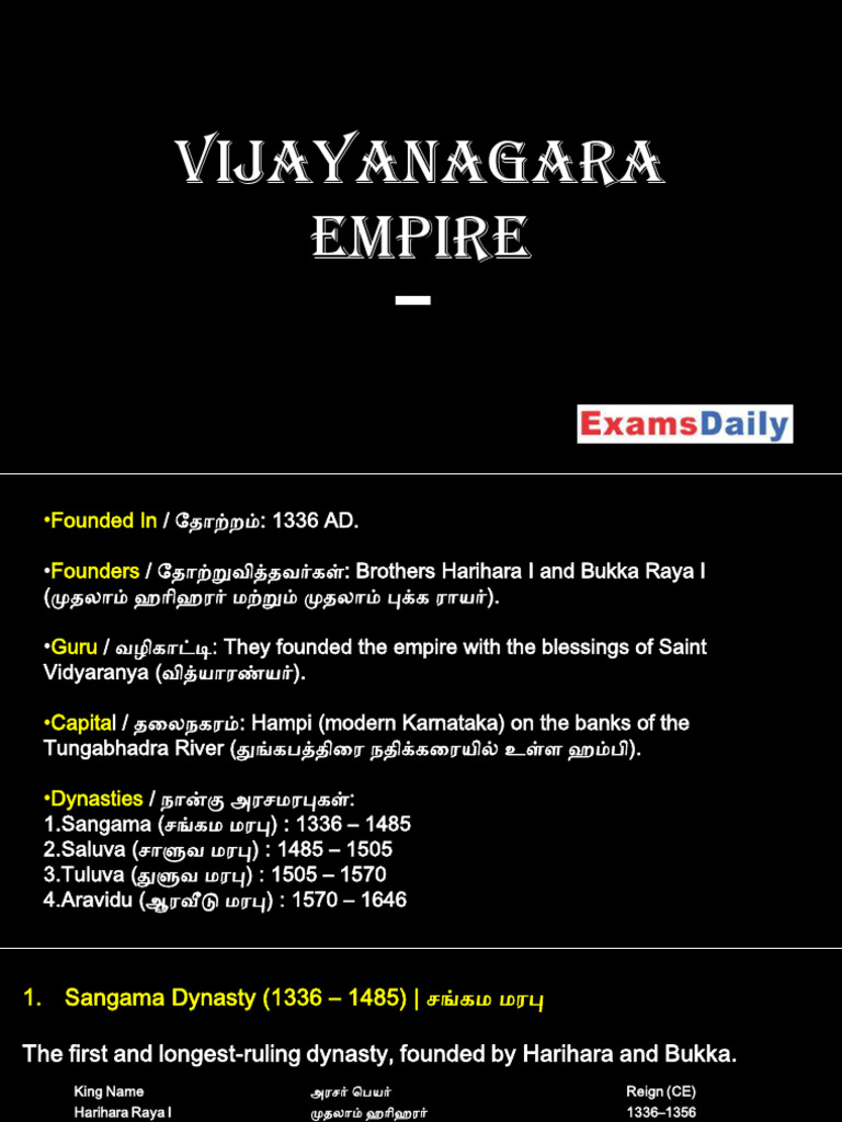 Vijayanagara Empire PDF | PDF