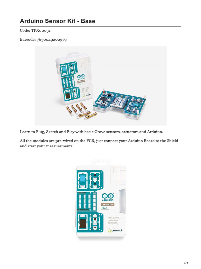 A700000011212451 | PDF | Arduino | Sensor