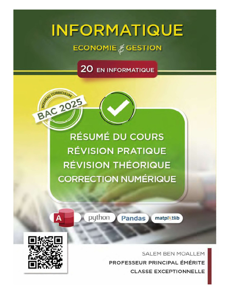 Bac Économie & Gestion 2024/2025 | PDF | Informatique