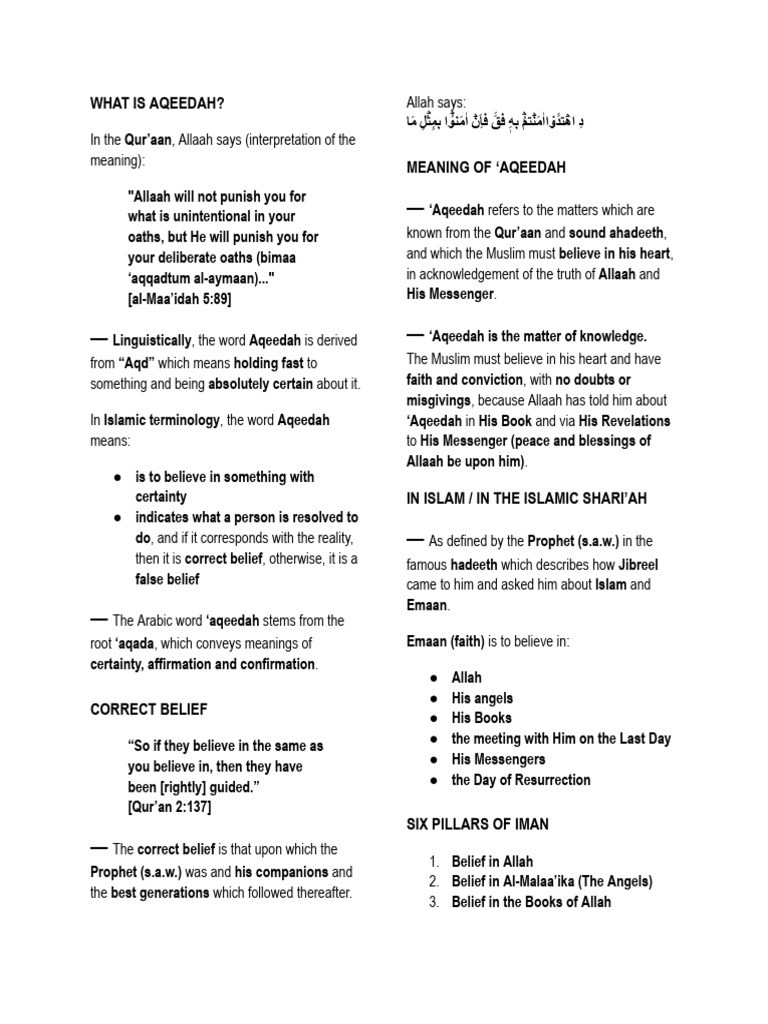RS Q4 UNIT | PDF | Prophets And Messengers In Islam | God In Islam