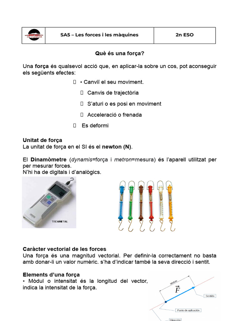 U5. Forces 1 | PDF