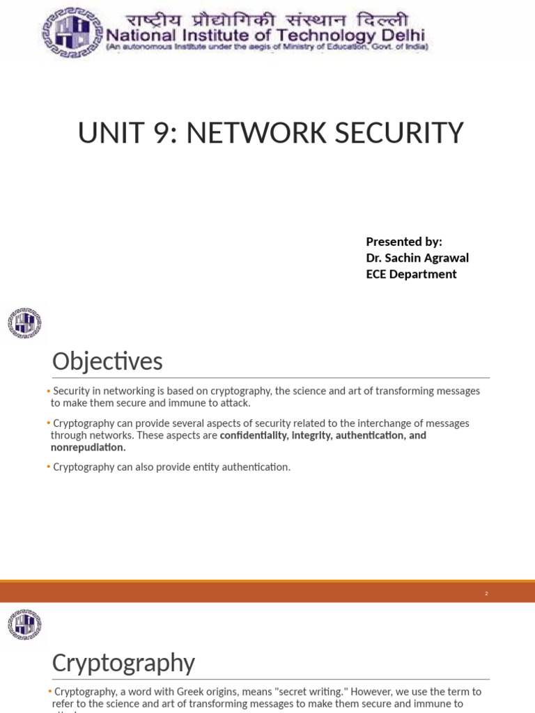 Understanding Network Security and Cryptography | PDF | Cryptography ...
