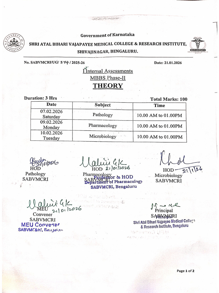 MBBS Phase 2 Internal Assessment | PDF