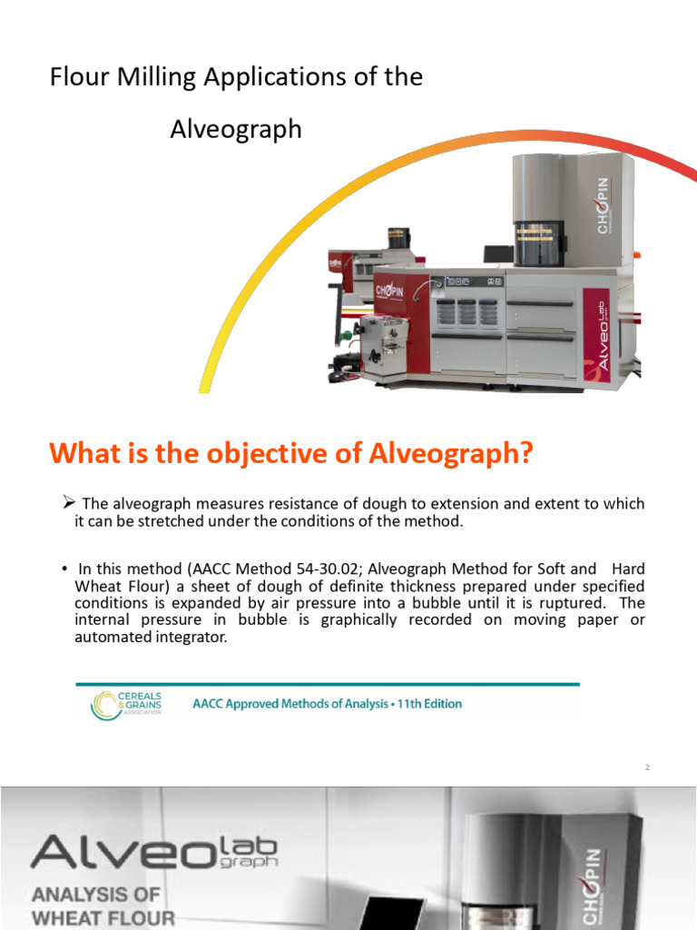 Alveograph: Measuring Dough Properties | PDF | Baking | Staple Foods