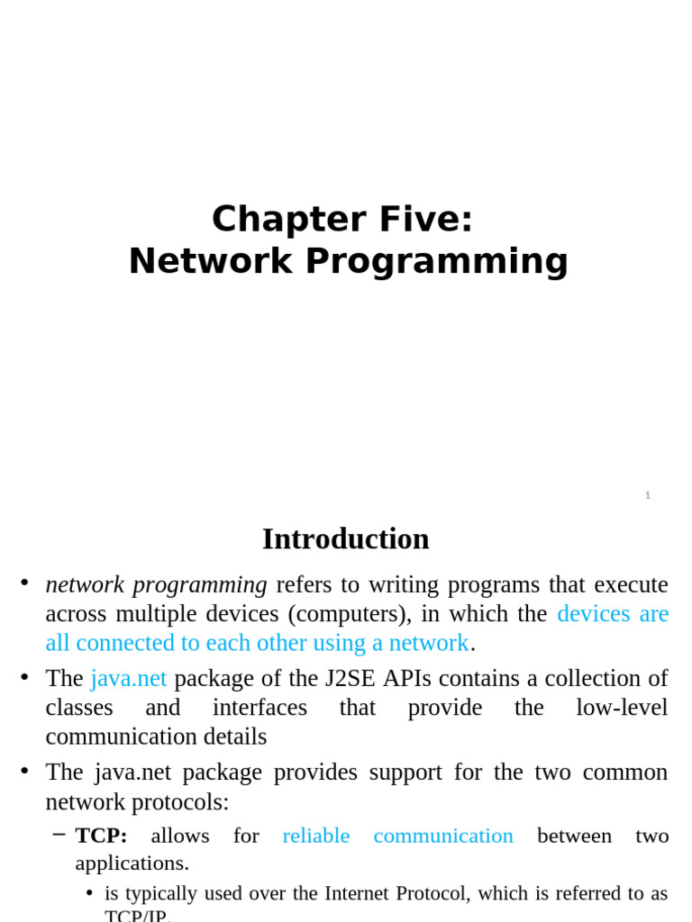Java Network Programming Overview | PDF | Port (Computer Networking ...