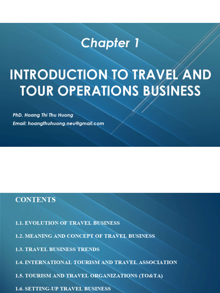 Travel Business Overview and Trends | PDF | Tourism | Travel Agency