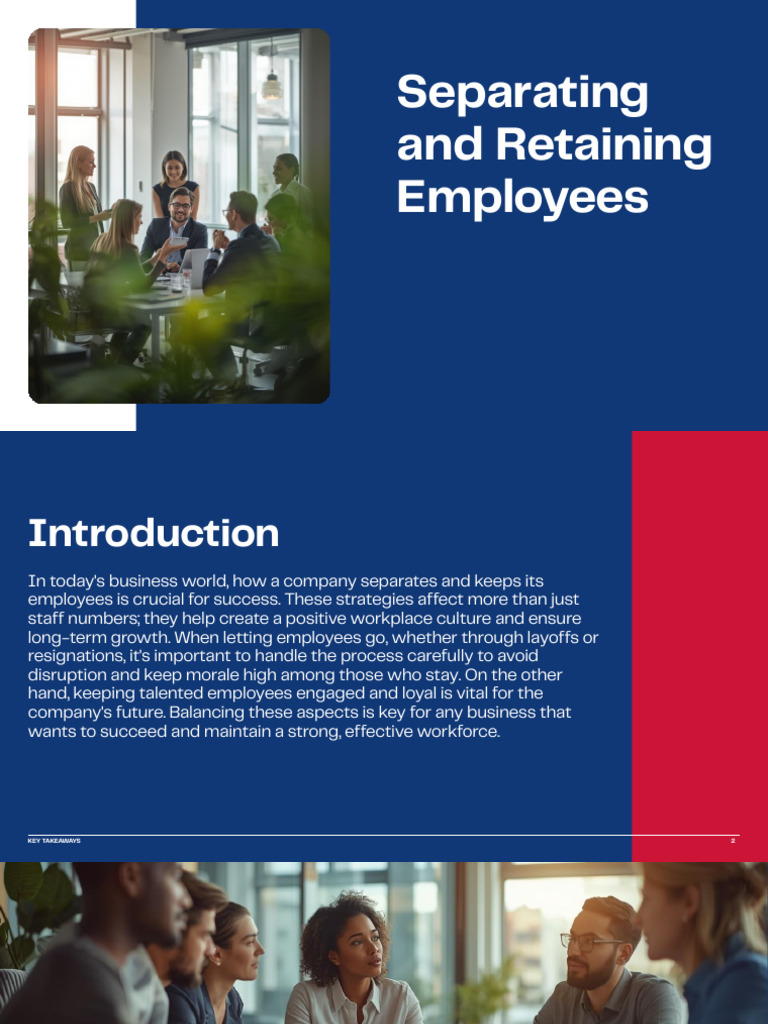 Employee Separation and Retention Strategies | PDF | Employee Retention ...