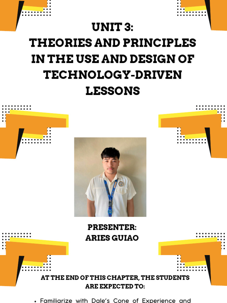 Technology-Driven Lesson Design Principles | PDF | Information | Learning