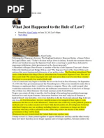 What Just Happened To The Rule of Law?: Alan Caruba View Blog
