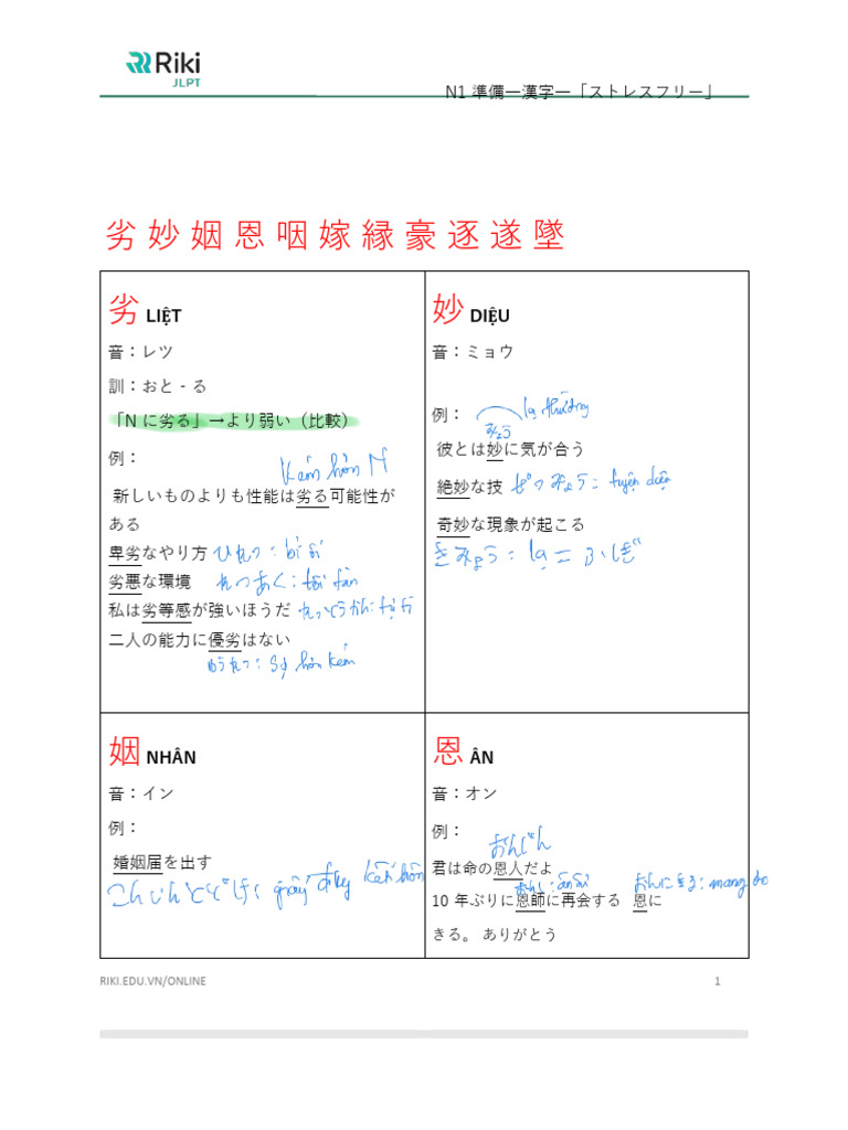 N1 Junbi Kanji Bai 2 Fix 4 12 Fix | PDF