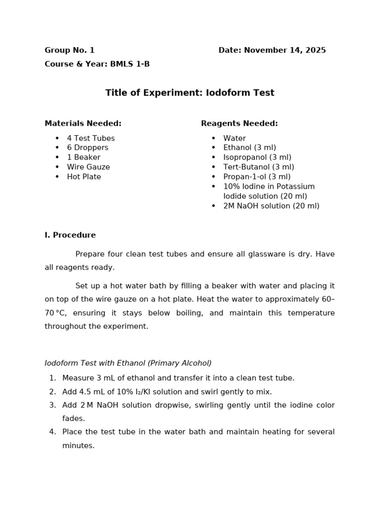 CHM-LAB-EXPT.-2 | PDF | Chemical Compounds | Organic Chemistry