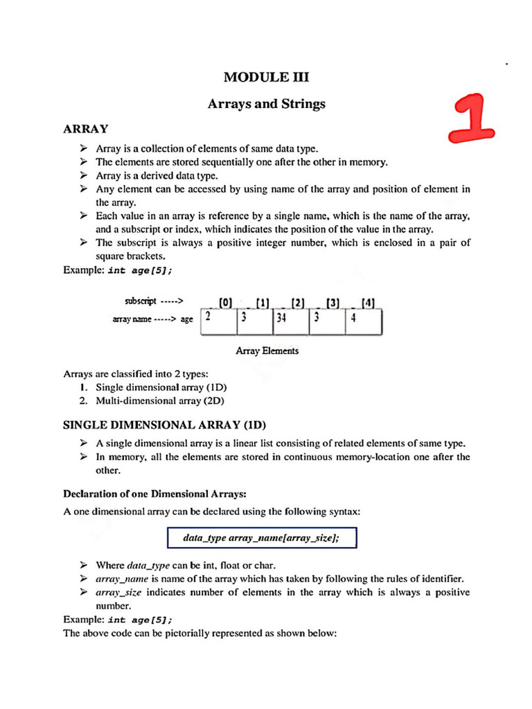 3-C-Programming-MODULE-3 engineering 1st sem | PDF