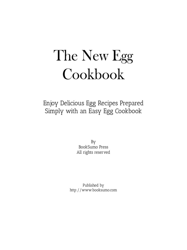 Dokumen.pub the New Egg Cookbook Enjoy Delicious Breakfast Recipes ...