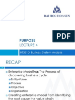 Purpose: HT351D: Business System Analysis