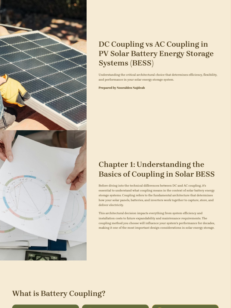 DC vs AC Coupling in Solar BESS | PDF | Photovoltaic System | Direct ...