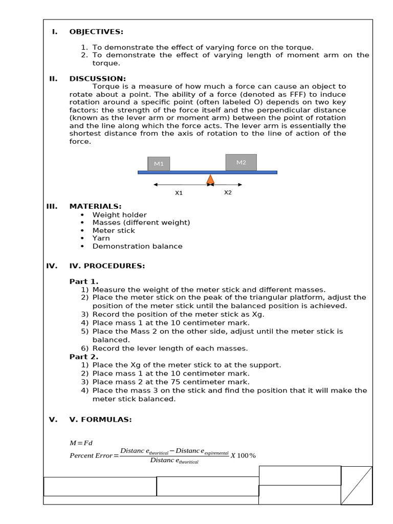 Exploring Torque and Rotational Equilibrium | PDF | Torque | Lever