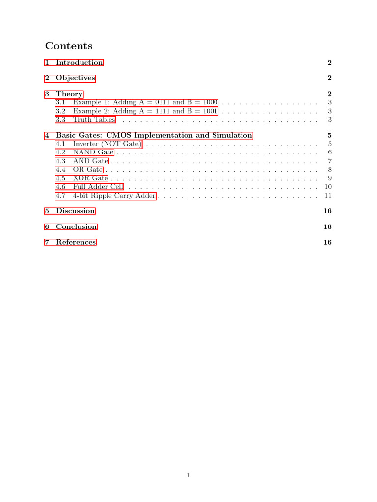 4-Bit Ripple Carry Adder Design Guide | PDF | Logic Gate | Electronic ...