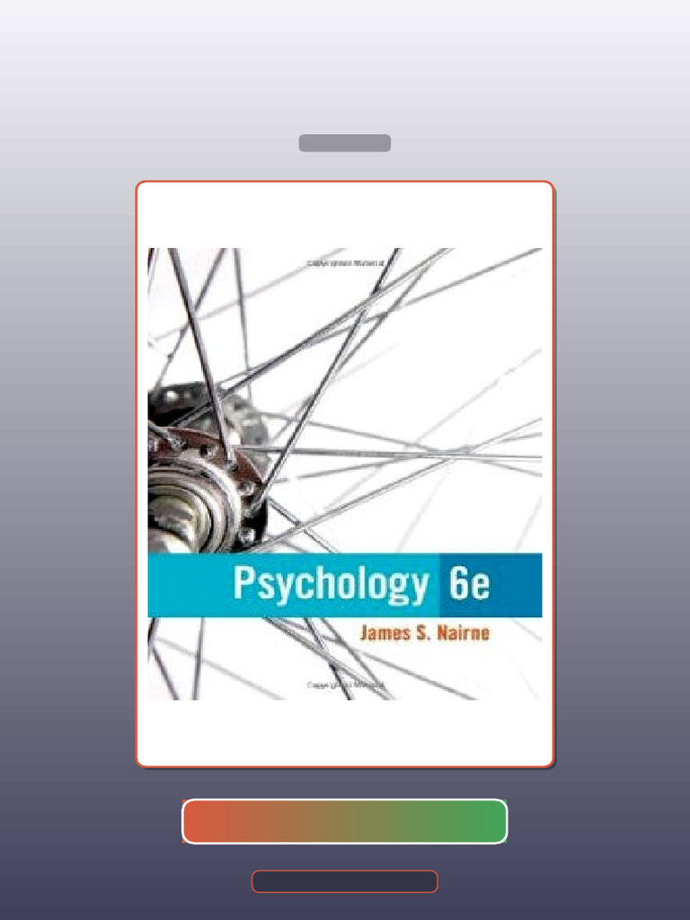 Psychology 6th Edition Nairne E-book Testbank Solutions | PDF ...