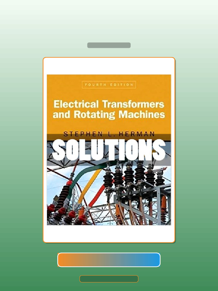 Electrical Transformers and Rotating Machines 4 Ed Herman E-book ...