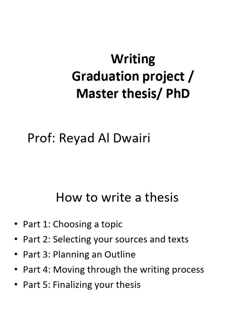 Thesis Writing Guide for Graduate Students | PDF | Citation | Thesis
