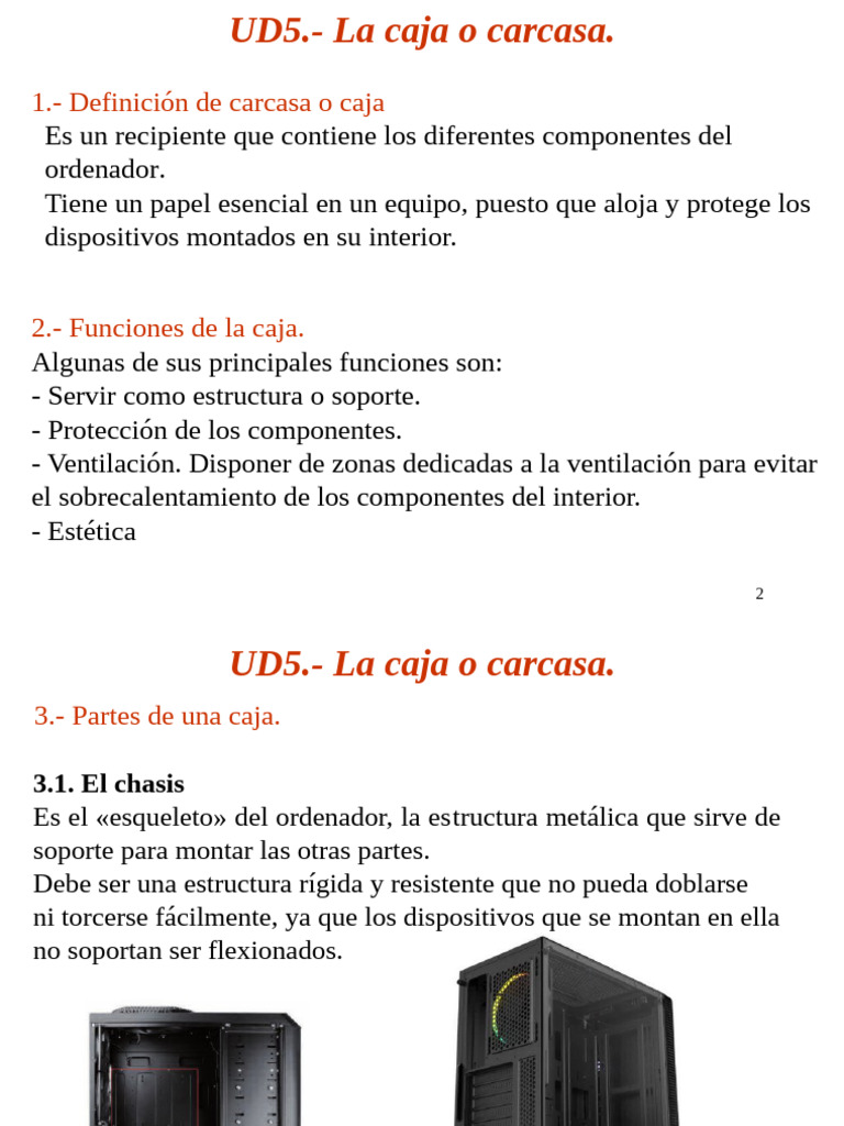 5.- la caja | PDF | Disco duro | Hardware de la computadora
