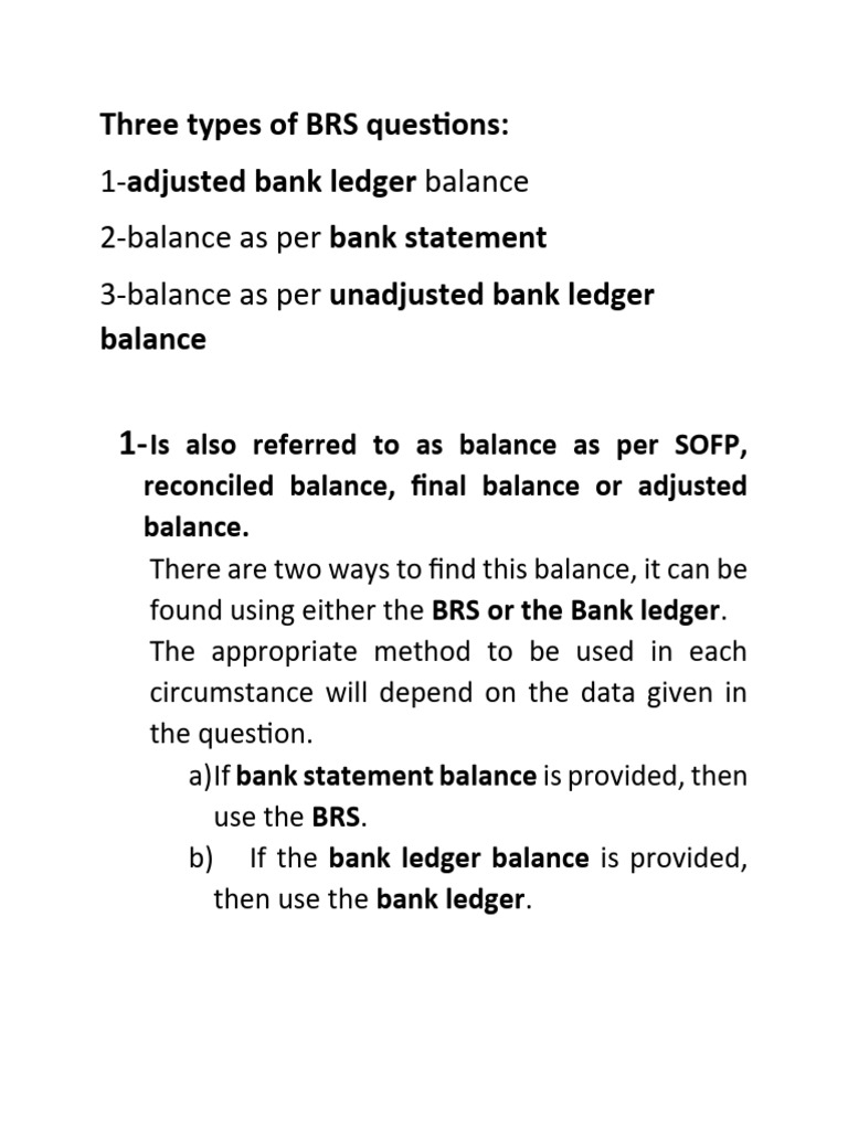 BRS Important Points | PDF