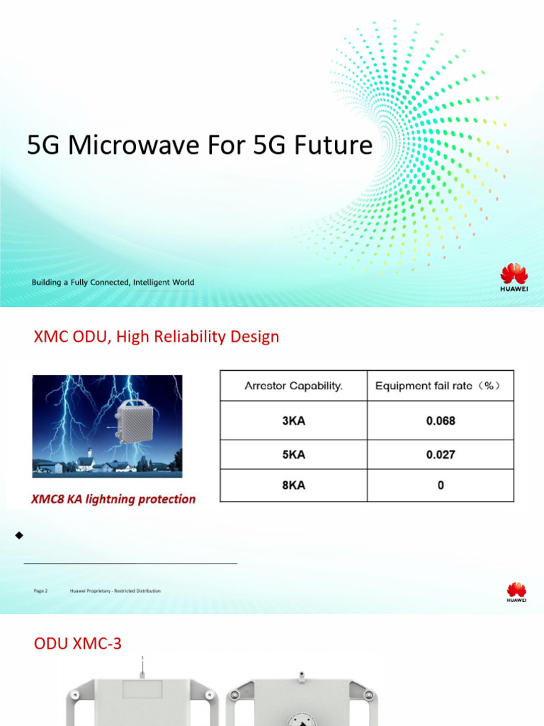 5G Microwave Equipment Specifications | PDF | Data Transmission ...