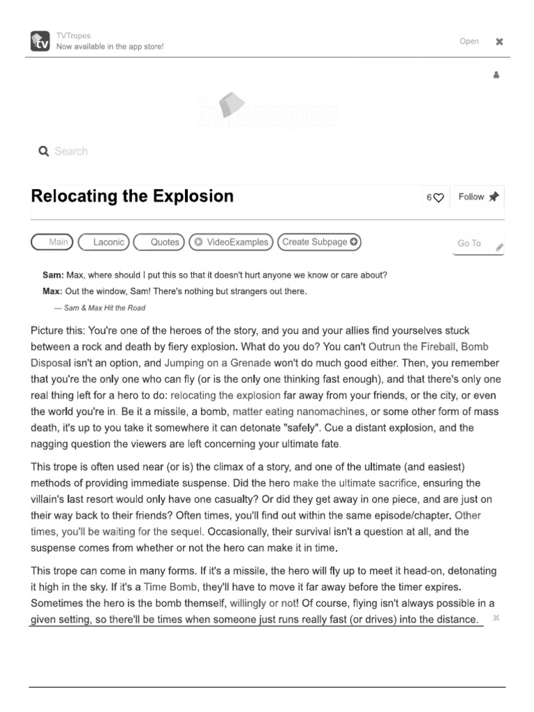 Relocating The Explosion | PDF