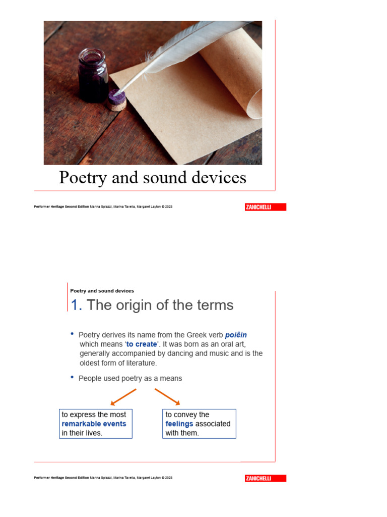 Understanding Poetry and Sound Devices | PDF | Poetry | Metre (Poetry)