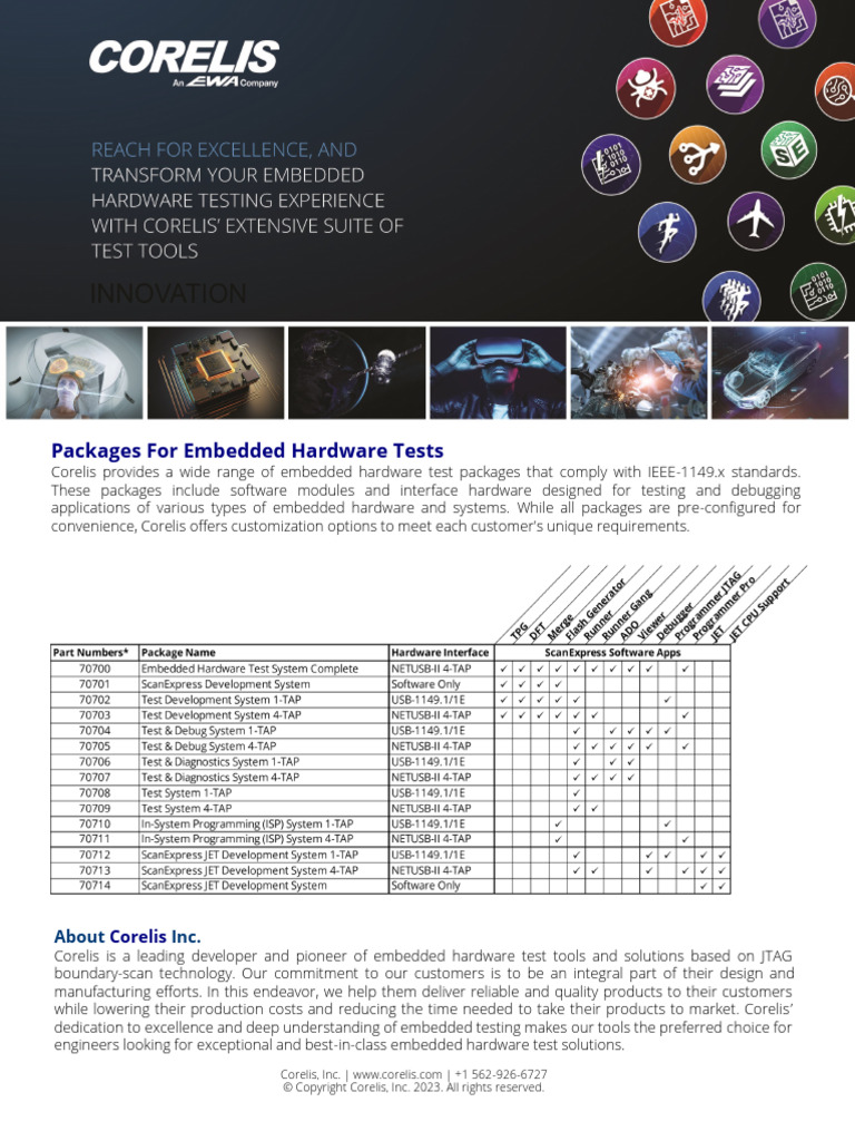 Corelis Embedded Test Solutions Overview | PDF