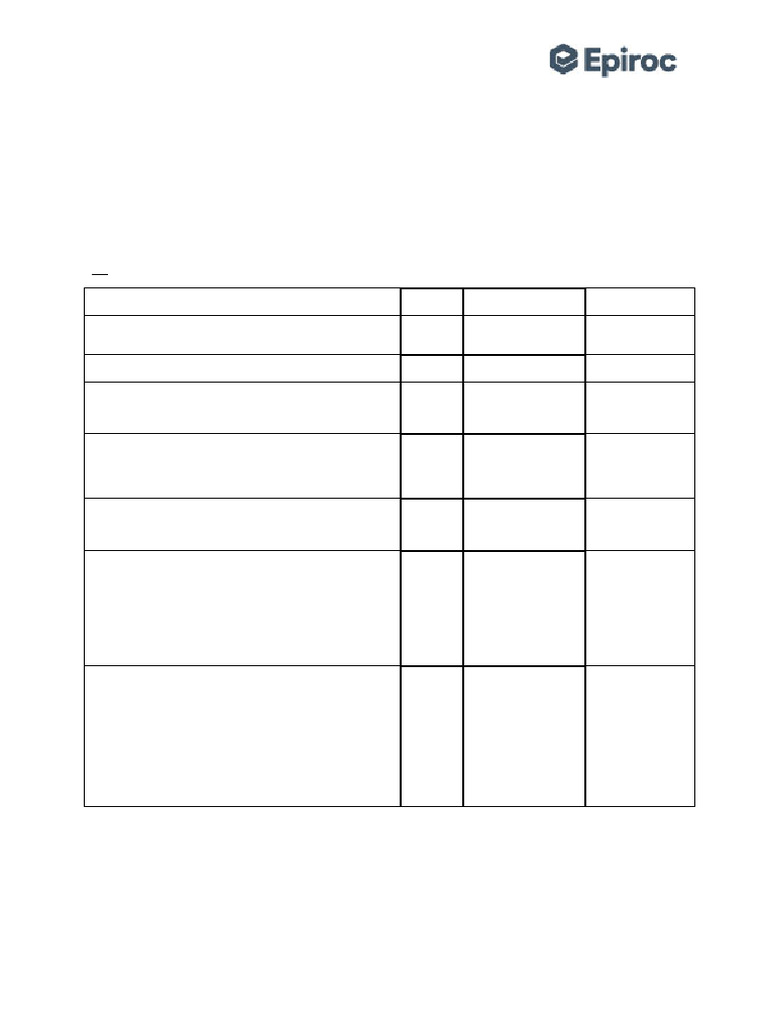 Epiroc Simba COP 1838ME Settings Guide | PDF | Mechanical Engineering