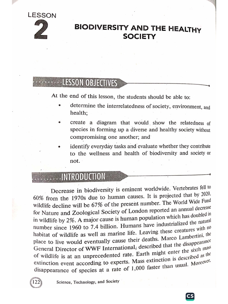 Biodiversity and The Health Society | PDF