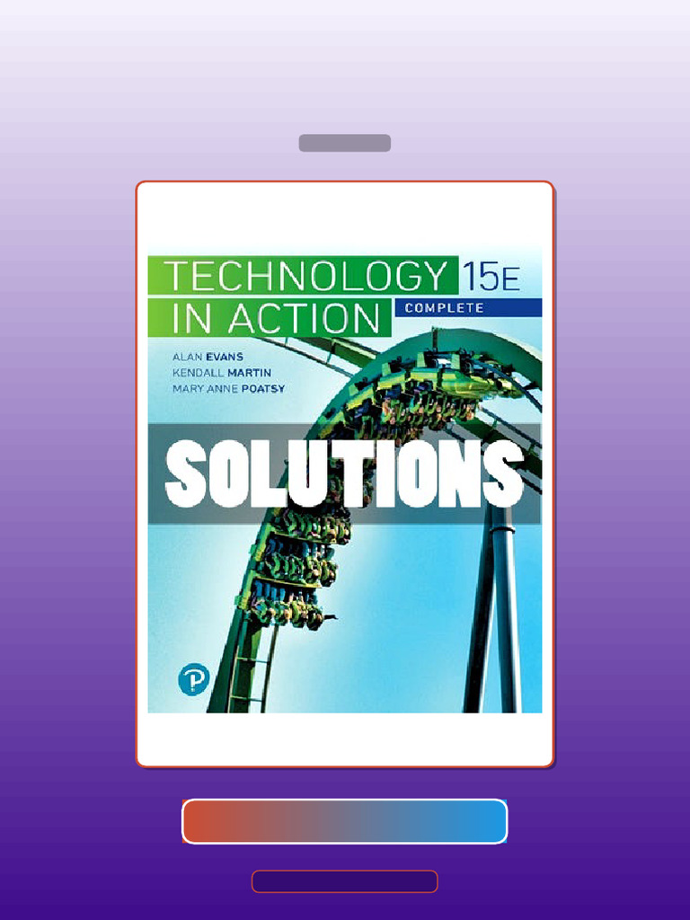 Technology in Action Complete 15 Ed Evans E-book Testbank Solutions ...