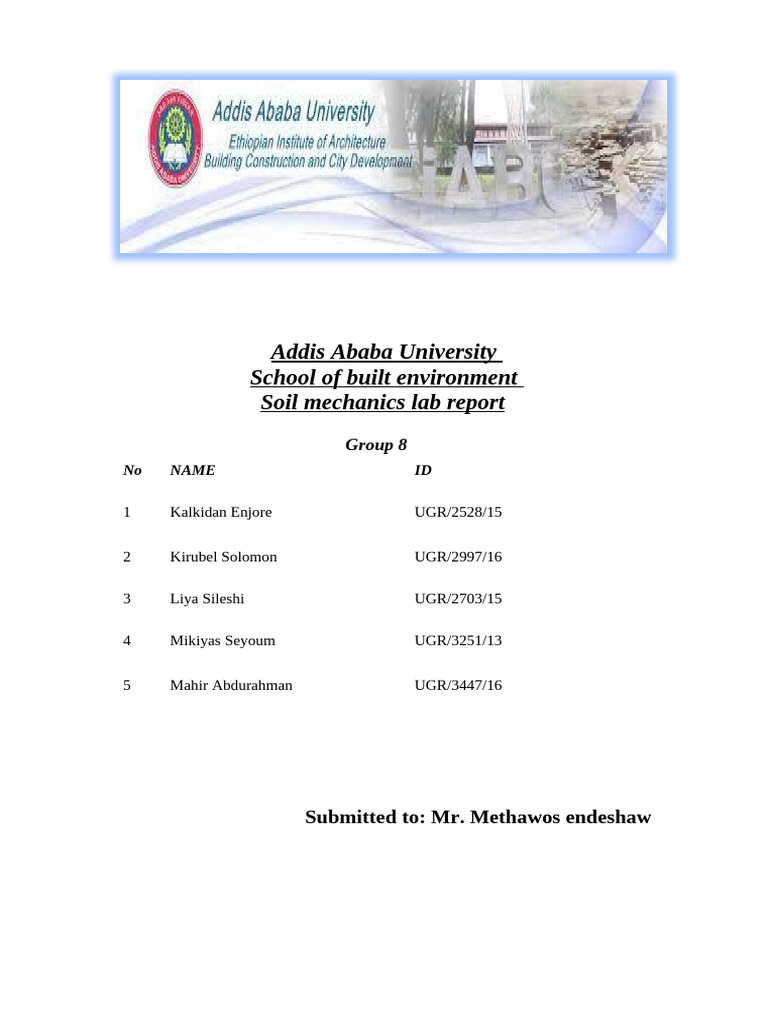 Soil Mechanics Lab Report Summary | PDF | Natural Materials | Soil
