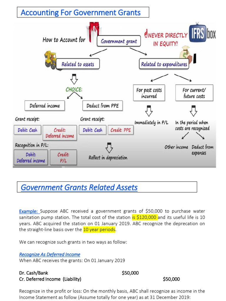 Government Grants Accounting Guide | PDF | Depreciation | Income