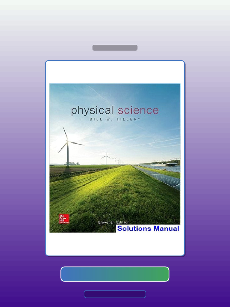 Physical Science 11th Edition Tillery E-book Testbank Solutions | PDF ...